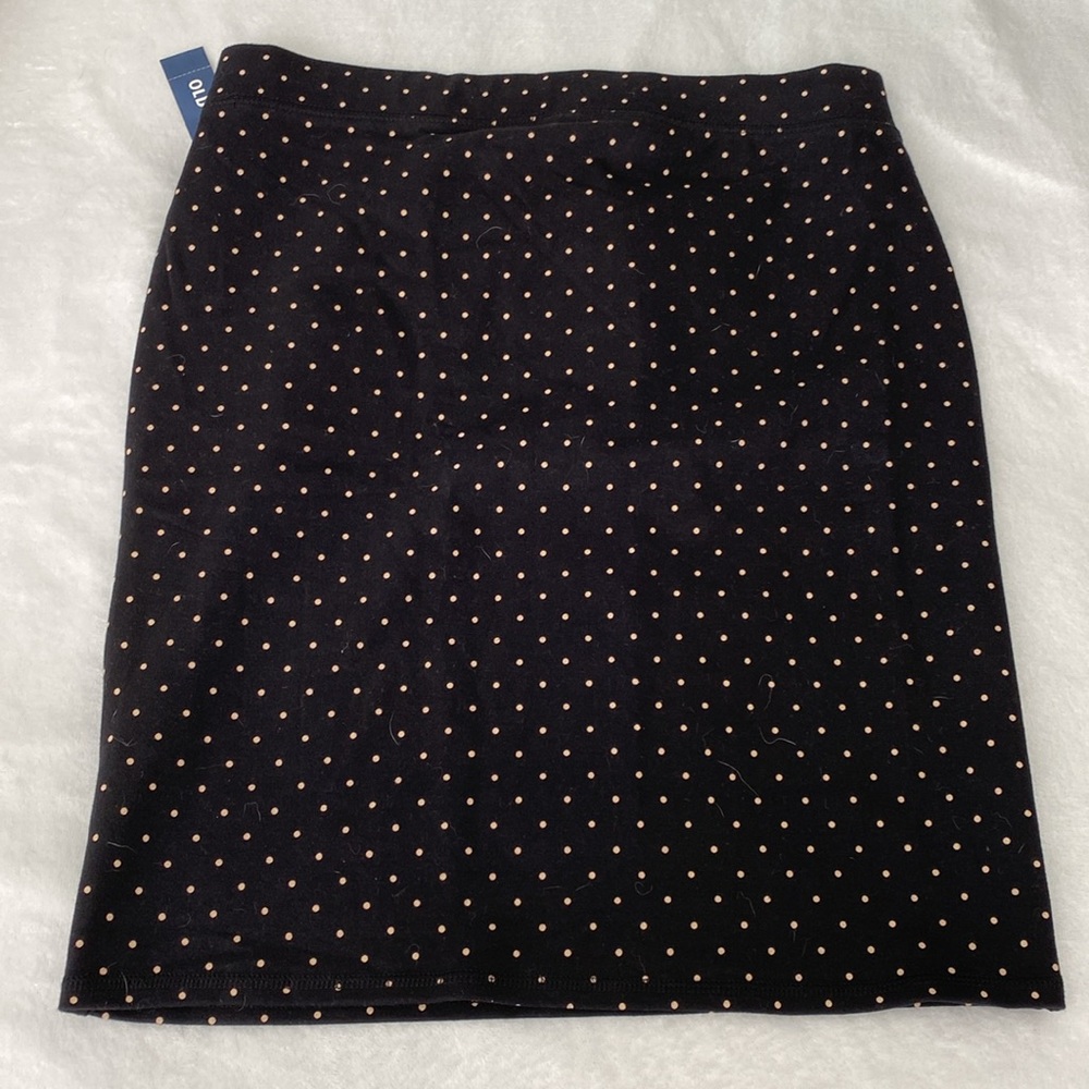 Women’s Old Navy Black Polka Dot Skirt - Picture 2 of 2